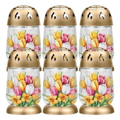 Znicze BOLSIUS 2S 06 Wiosna 17cm 24h 6 sztuk