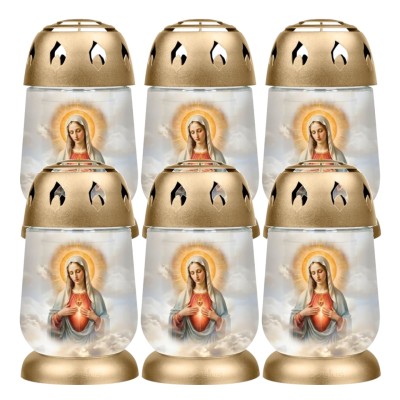 Znicze BOLSIUS 2S 03 Maria Miłosierna 17cm 24h 6 sztuk