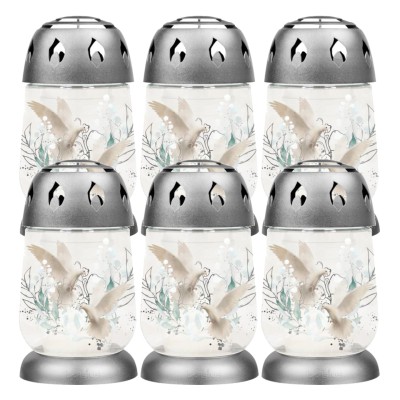 Znicze BOLSIUS 2S 03 Gołębie 17cm 24h 6 sztuk