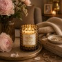 Scented soy candle in glass VELNEL ZS-04 Lychee & Peony 152g