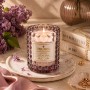 Scented soy candle in glass VELNEL ZS-04 Lilac in bloom 152g