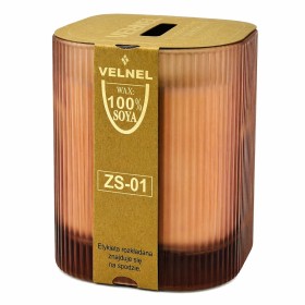 Vonná sójová sviečka v skle VELNEL ZS-01 Liči a Pivónia 234g