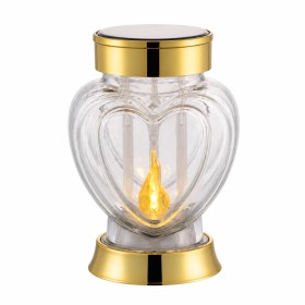 Solar LED lantern SUBITO SL4 Heart (S1056) yellow 18cm