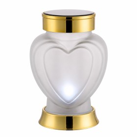 Solar LED lantern SUBITO SL4 Heart matte (S1058) cold white 18cm