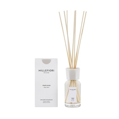 Dyfuzor pałeczki zapachowe MILLEFIORI WHITE MUSK 77MDMB 100ml
