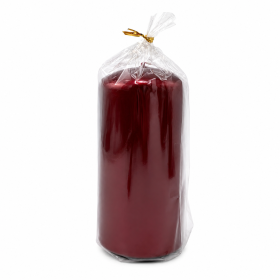Pillar candle RAK (05804) pillar AURORA 70/130 burgundy ~49h