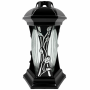 Znicz kapliczka GLAMOUR Lampion Luna R3 srebrny 31cm