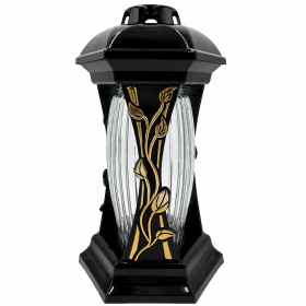 GLAMOUR Luna Lantern R3 golden 31cm chapel candle
