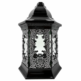 GLAMOUR chapel candle Lantern L-13 R2 silver 27cm