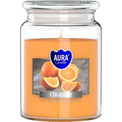 BISPOL Aura scented candle snd99-63 (Orange) approx. 100h