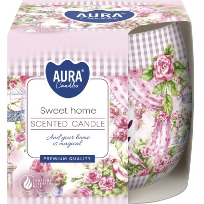 BISPOL Aura scented candle sn71s-11 (Sweet Home) approx. 20h