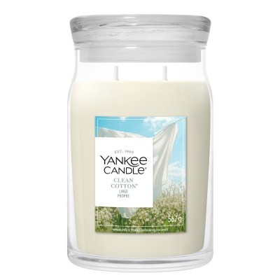 Vonná svíčka Yankee Candle Clean Cotton velká 567 g