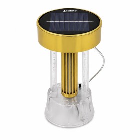 Solární LED vložka pro kaplovou svíčku SUBITO (S1094) 85mm zlatý panel