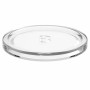 Candlestick, glass plate, round candle base, BOLSIUS 11 cm