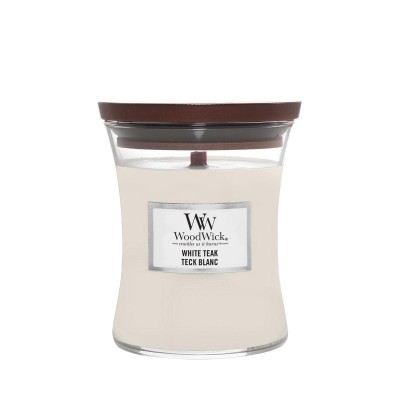 Vonná sviečka WoodWick White Teak stredná 275 g