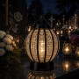 Candle chapel sphere large black 36 cm