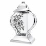 Candle shrine lantern Heart Lily large silver 33 cm
