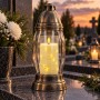 Świeca LED z łańcuchem LED SUBITO GC710 D78H150 kość słoniowa (318)