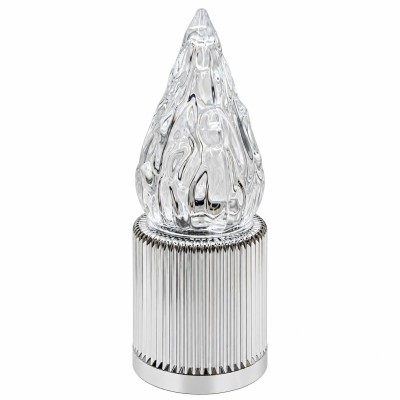 Świeca LED Sunlight srebrna - zimne światło (A7163W)