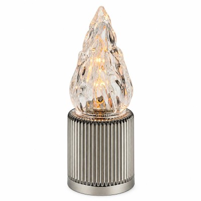 Świeca LED Sunlight szara - ciepłe światło (A7163O)