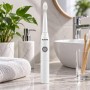 VELNEW sonic toothbrush, white, 13,000 vibrations/min, two heads