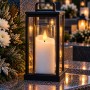 Świece LED Agnes tuba biała ciepły płomień 10 cm 12 sztuk