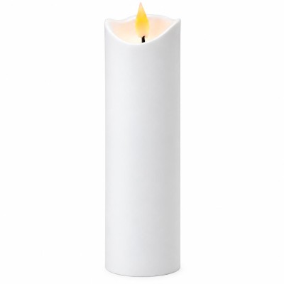 Świeca LED Agnes fala biała ciepły płomień 17,5 cm 1 sztuka