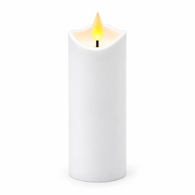 Agnes LED svíčka vlna bílá teplý plamen 15 cm 1 kus