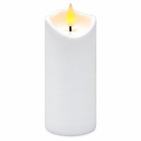 Świeca LED Agnes fala biała ciepły płomień 12,5 cm 1 sztuka