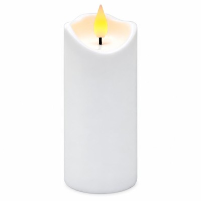 Agnes LED sviečka vlna biely teplý plameň 12,5 cm 1 kus