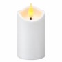 Agnes LED sviečka vlna biely teplý plameň 10 cm 1 kus