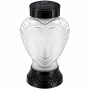 Solar LED lantern SUBITO SL5 black heart matte warm flame 22cm