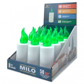 Wkłady LED Grande Milo 12szt. zielone