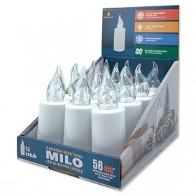 Wkłady LED Grande Milo 12szt. białe