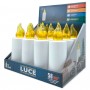 Wkłady do zniczy LED Grande Luce 12 sztuk żółte