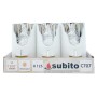 Wkłady do zniczy LED Subito C707 H125 6 sztuk srebrno-biały