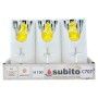 Wkłady do zniczy LED Subito C707 H150 6 sztuk srebrno-żółty